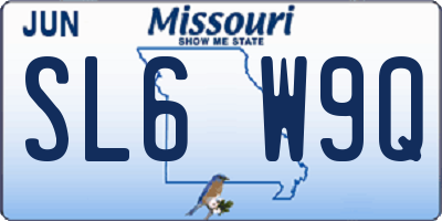 MO license plate SL6W9Q