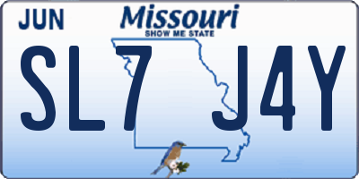 MO license plate SL7J4Y