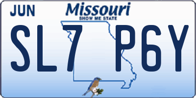 MO license plate SL7P6Y