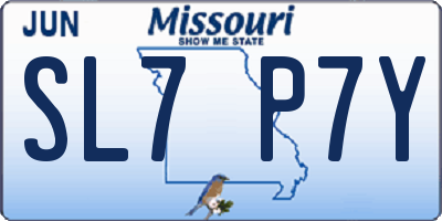 MO license plate SL7P7Y