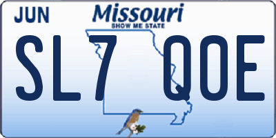 MO license plate SL7Q0E