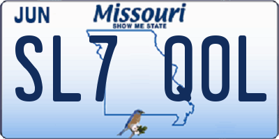 MO license plate SL7Q0L