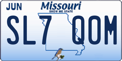 MO license plate SL7Q0M