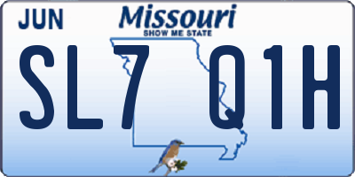 MO license plate SL7Q1H