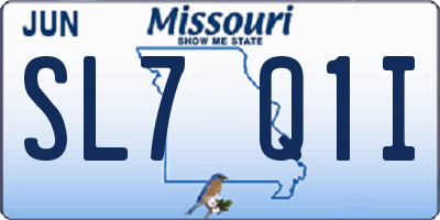 MO license plate SL7Q1I