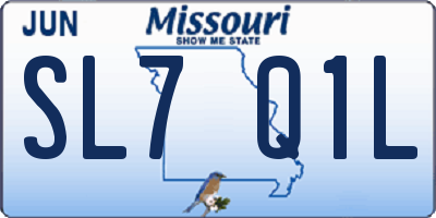 MO license plate SL7Q1L