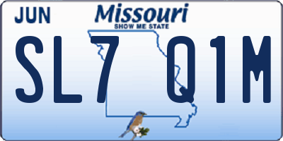 MO license plate SL7Q1M