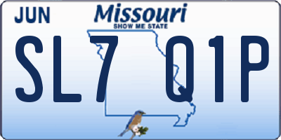 MO license plate SL7Q1P