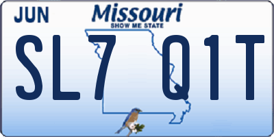 MO license plate SL7Q1T
