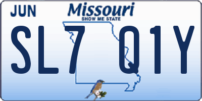 MO license plate SL7Q1Y