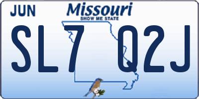 MO license plate SL7Q2J