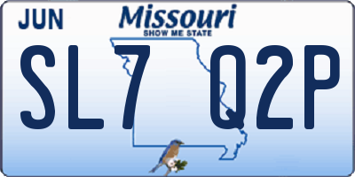 MO license plate SL7Q2P