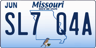 MO license plate SL7Q4A