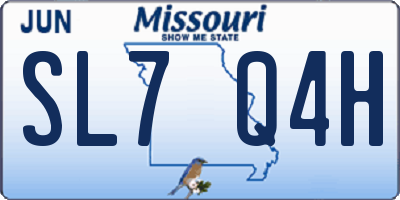 MO license plate SL7Q4H