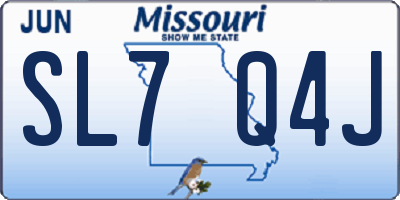 MO license plate SL7Q4J