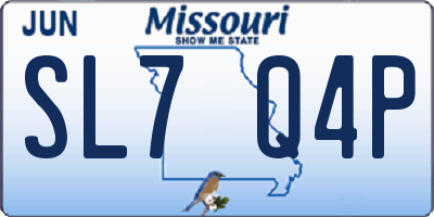MO license plate SL7Q4P
