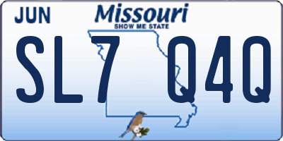 MO license plate SL7Q4Q