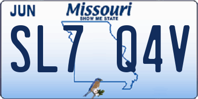 MO license plate SL7Q4V
