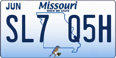 MO license plate SL7Q5H