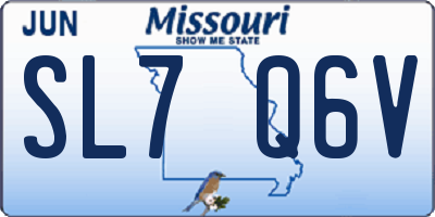 MO license plate SL7Q6V