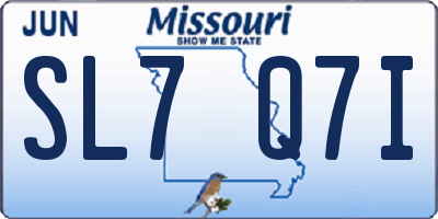 MO license plate SL7Q7I