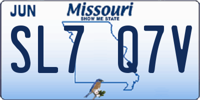 MO license plate SL7Q7V