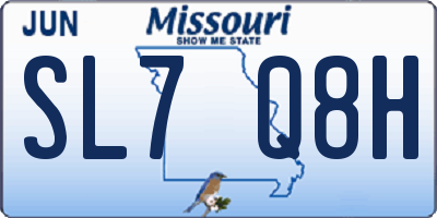 MO license plate SL7Q8H