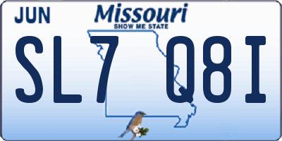 MO license plate SL7Q8I