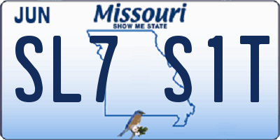MO license plate SL7S1T