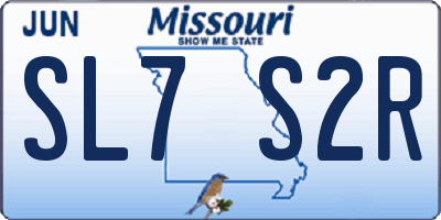MO license plate SL7S2R