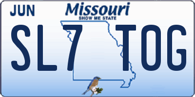 MO license plate SL7T0G