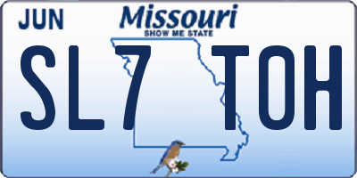 MO license plate SL7T0H