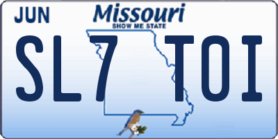MO license plate SL7T0I