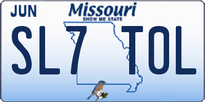 MO license plate SL7T0L