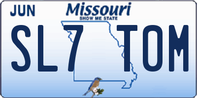 MO license plate SL7T0M