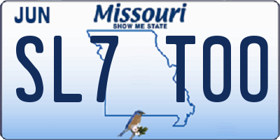 MO license plate SL7T0O