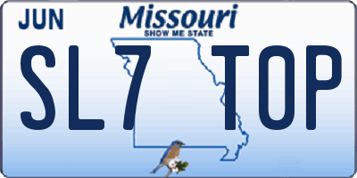 MO license plate SL7T0P