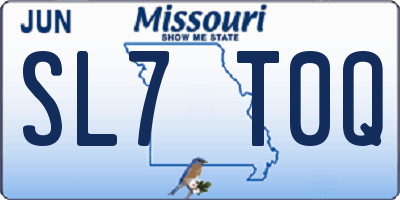 MO license plate SL7T0Q