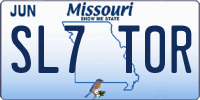 MO license plate SL7T0R