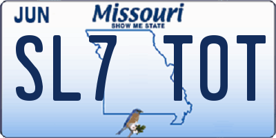 MO license plate SL7T0T