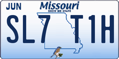 MO license plate SL7T1H