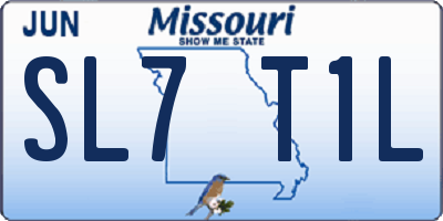 MO license plate SL7T1L
