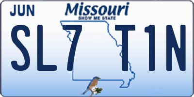 MO license plate SL7T1N