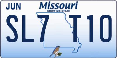 MO license plate SL7T1O