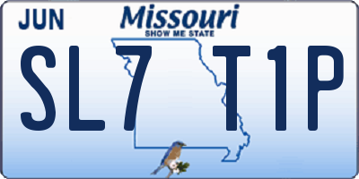 MO license plate SL7T1P