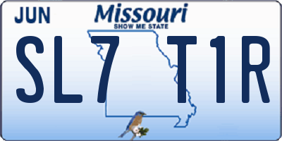 MO license plate SL7T1R