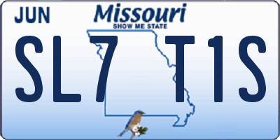 MO license plate SL7T1S