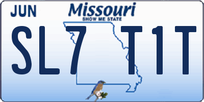 MO license plate SL7T1T