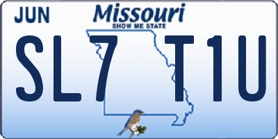 MO license plate SL7T1U