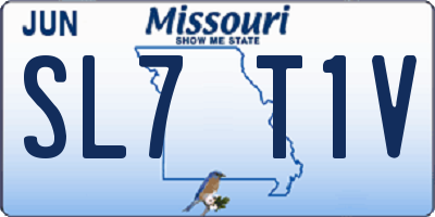 MO license plate SL7T1V